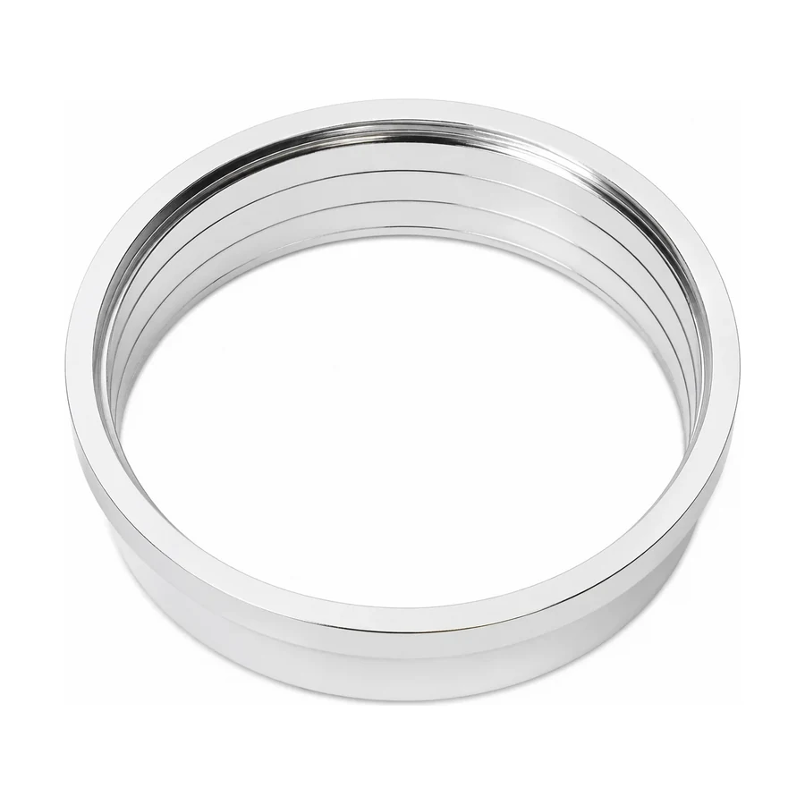 Porta Grelha Redondo Cromado de 100 mm Drena Maxi — ABS de engenharia cromado