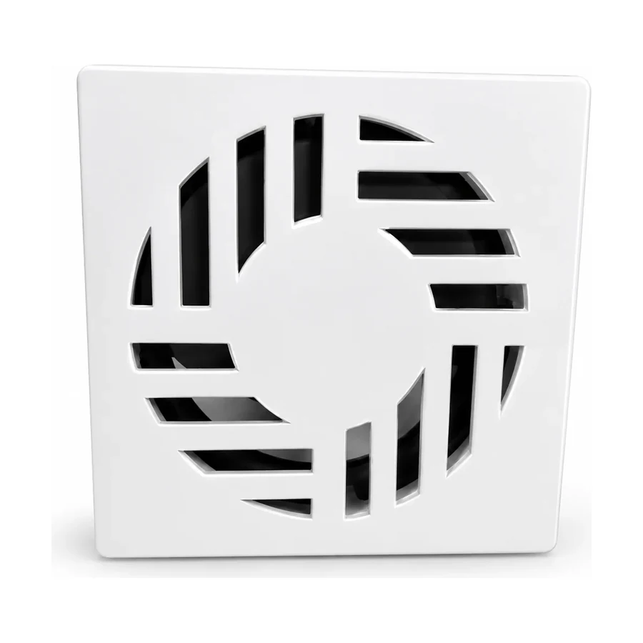 Grelha Quadrada Branca de 100 mm Drena Maxi — ABS de engenharia branco
