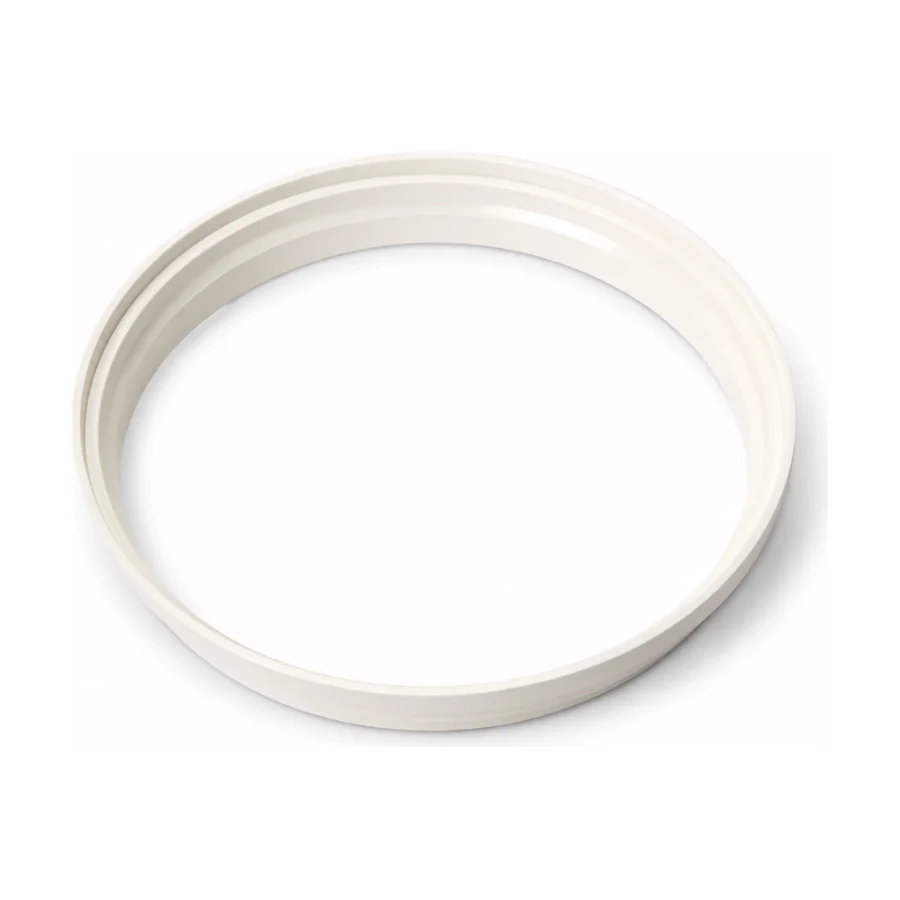 Porta Grelha Redondo Branco de 150 mm Drena Maxi — ABS de engenharia branco